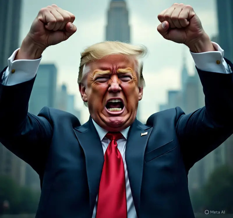 Donald Trump, o gangster presidente dos EUA. Foto/reprodução.