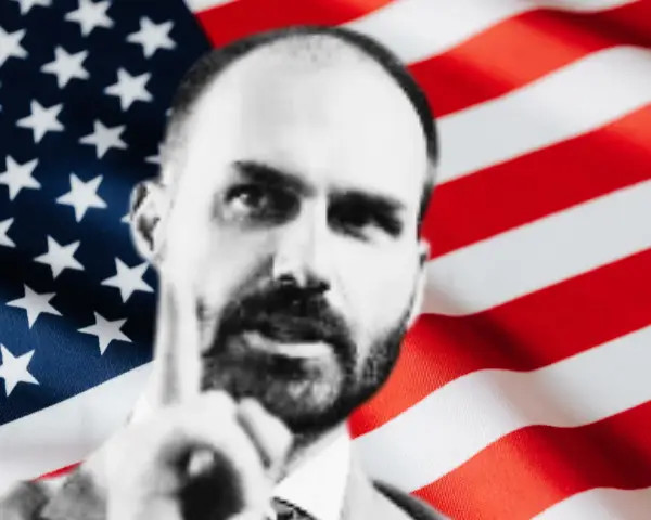 Eduardo Bolsonaro é inimigo do Brasil e deve ser cassado. Foto/reprodução.
