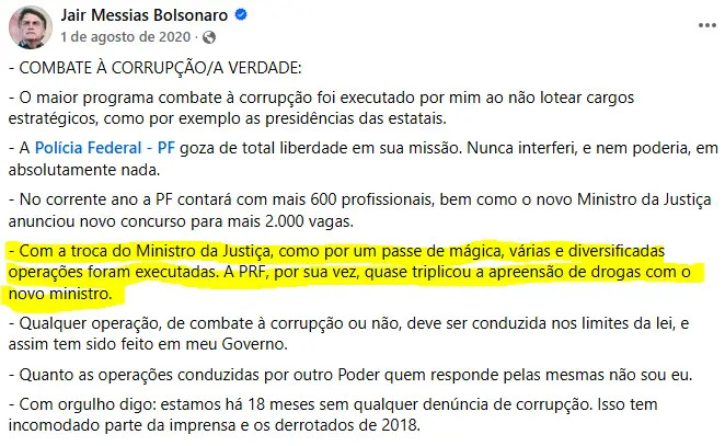 Link para o Facebook