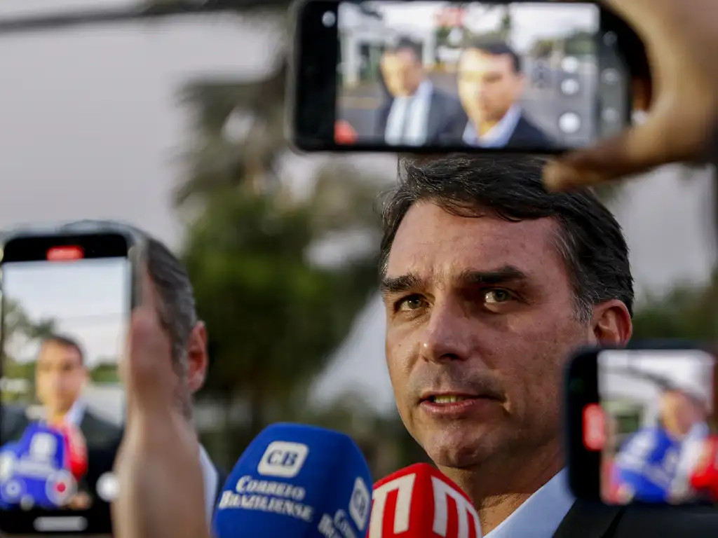 Senador Flávio Bolsonaro (PL-RJ), candidato à Presidência da República. Foto: Bruno Peres/Agência Brasil.