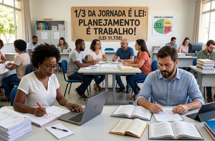 Jornada extraclasse está assegurada na lei 11.738/2008, mesma legislação que reajusta piso do magistério. Foto/reprodução.