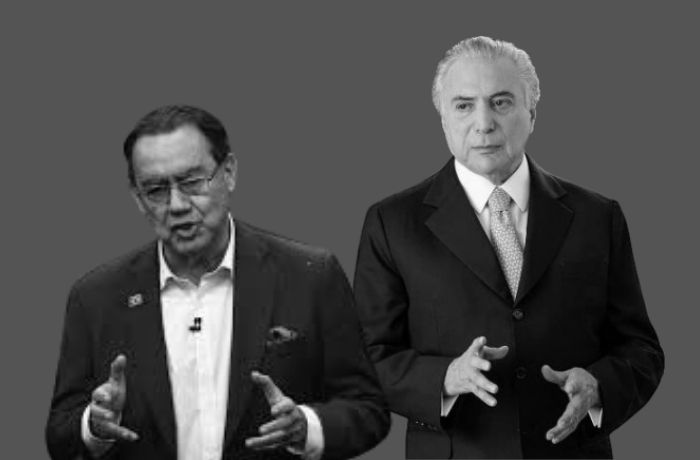Augusto Cury é uma cópia fiel do Michel Temer. Foto/reprodução.