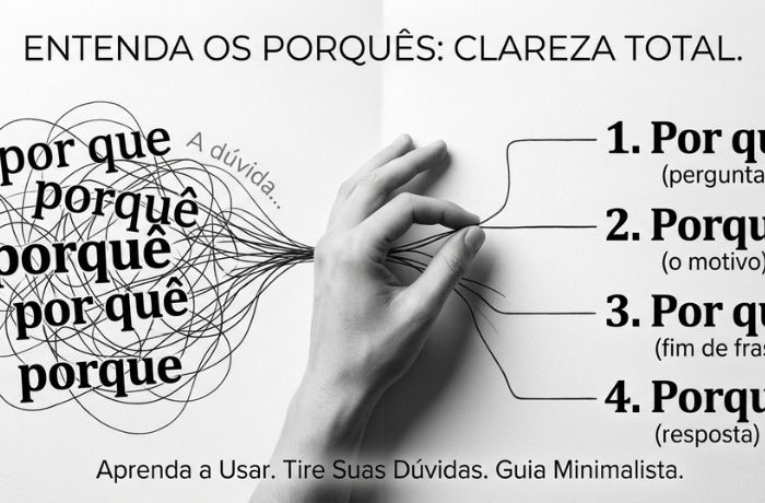 Uso de porque, porquê, por que e porquê