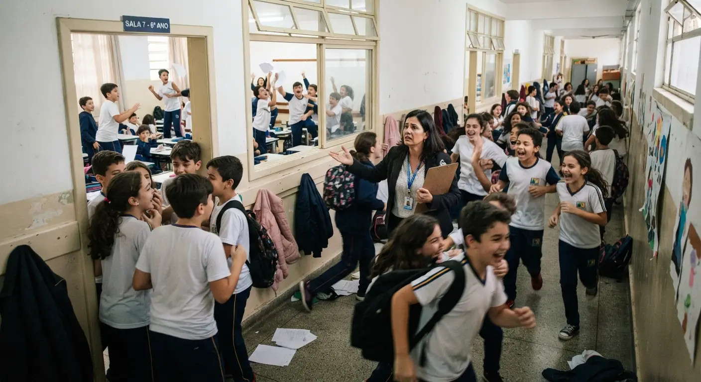 coordenador deve assumir quando professor falta