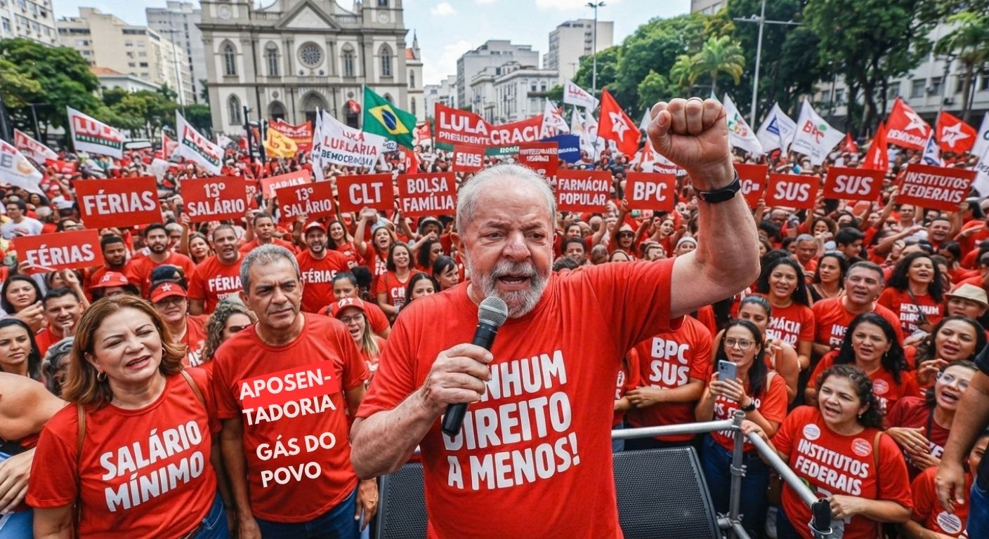 Reeleição de Lula é a garantia de que o povo brasileiro não perderá direitos e ampliará conquistas. Foto/reprodução.