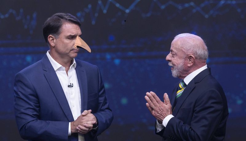 mentiras flávio no debate globo